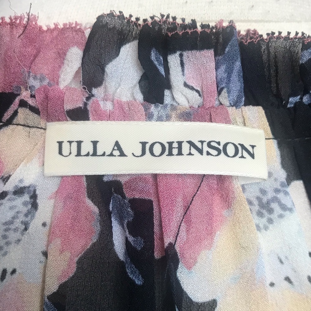 Ulla Johnson Saadi Floral print silk georgette blouse size 2 - Picture 8 of 10